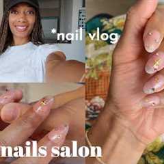 come with me to Tokyo nails salon! nail vlog, custom press on nails, minimal nail art