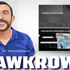 HAWKROWN Smart Bidet Toilet, Smart Toilet with Bidet Built In, Tankless Toilet