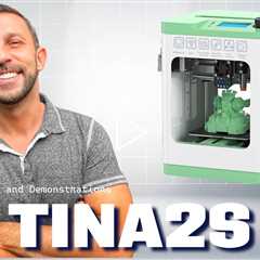 Tina2S 3D Printer with WiFi Cloud Printing, Fully Assembled and Mini 3D Printer