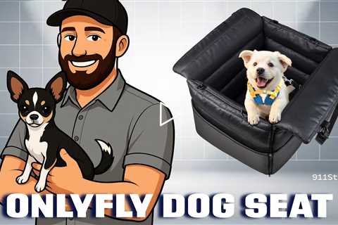 onlyfly Dog Car Seat for Small Dogs: Safe & Soft Travel Booster with Safety Leash