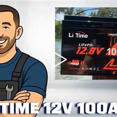 LiTime 12V 100Ah Smart ComFlex Battery with Bluetooth & Victron Communication
