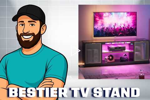 Bestier Computer Desk with Music Sync Light, Flow Vibe Corner Desk