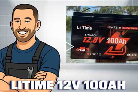 LiTime 12V 100Ah Smart ComFlex Battery with Bluetooth & Victron Communication