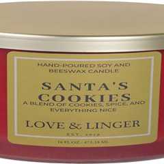 Luxury Scented Candle | All Natural Santa’s Cookies Scent | Hand Poured Soy & Beeswax Candles |..