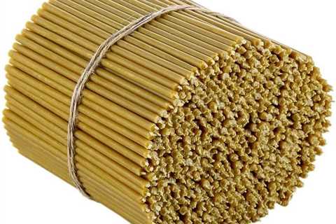 Danilovo Pure Beeswax Candles – Honey-Scented Decorative Taper Candles for Birthday & Church..