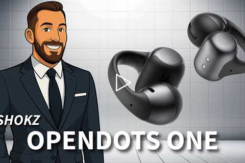 SHOKZ OPENDOTS ONE Earbuds - Open-Ear Clip-On Design, Secure Fit & Lightweight Comfort (6.5g)