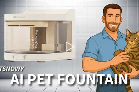 PetSnowy OilClear AI Series Wireless Weight Sensing Pet Fountain w/ Advanced Filtration System