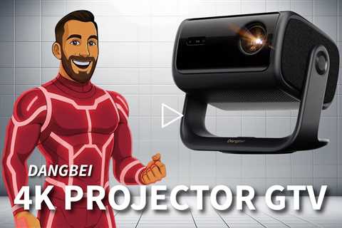 Dangbei DBOX02 Pro 4K Projector GTV, 2000 ISO Lumens, HDR10+, Dolby Audio, Auto Keystone/Focus pd