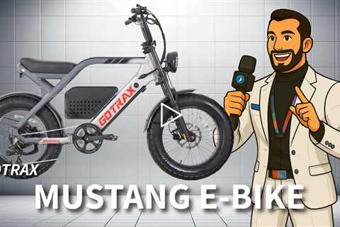 Gotrax Mustang Electric Bike - 750 Watt Hub Motor w 90Nm of Torque, 20 x 4 Fat Tires
