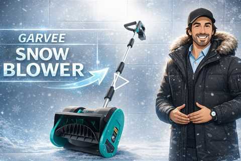 Garvee 12 20V Cordless Snow Blower - 400W Motor, Clears up to 300lbs snow per minute