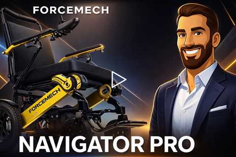 FORCEMECH NavigatorPro  - The Best All Terrain Electric Wheelchair - 400 lbs Capacity, Folds in 1s