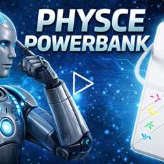 Physce Eco 10 Power Bank, High Efficiency, Long Lifespan, CellSync RGB: LEDs adjust w battery status