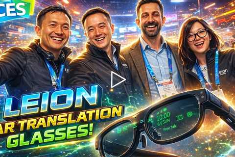CES 2026 - LEION Hey2 Professional AR Translation Glasses: 0.5s Response, Over 100 Languages