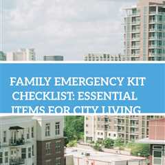 Ensure your family is ready for any situation with this urban disaster planning guide...