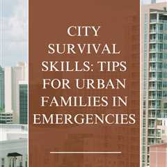 Navigate urban disasters with confidence using the tips in this comprehensive survival guide...
