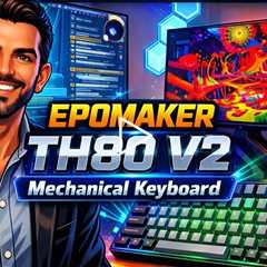 EPOMAKER TH80 V2 Mechanical Keyboard - RGB LEDs, 75% Layout with Programmable Knob