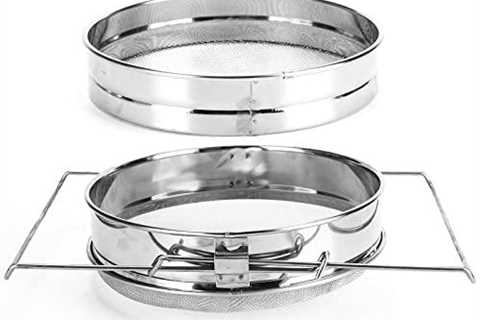 Stainless Steel Double Sieve Honey Strainer