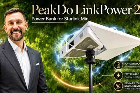 PeakDo LinkPower 2 Power Bank for Starlink Mini - 99Wh Capacity, 5 hours continuous use, Bluetooth
