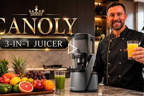 Canoly 3-in-1 Juicer AC Brushless Motor, BPA-Free